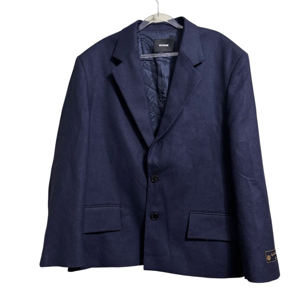 We11done SZ SM NAVY Oversized Blazer - Picture 4 of 12